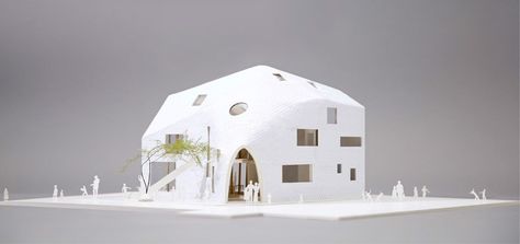 Clover House | MAD Architects Mad Architects, Japan Architecture, Arch Model, Education Architecture, Japanese Interior, Japanese Architecture, Japanese House, Renovation Project, Architecture Model