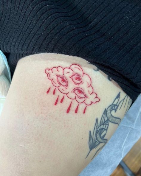 Artistic Tattoos For Women, Line Work Tattoos Women, Betrayal Tattoo Ideas, First Tattoo Idea, Side Burn Tattoos, Creative Tattoos For Women, Red Tattoos For Women, Simple Line Work Tattoo, Artistic Tattoos