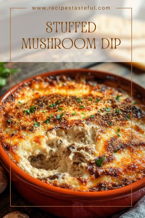 This Stuffed Mushroom Dip is the best dip you will ever have! Creamy, cheesy, and packed with flavor, it's perfect for parties or a cozy night in. Mushroom Dip Recipes, Stuffed Mushroom Dip, Mushroom Dip, Best Dip, Crab Stuffed Mushrooms, Stuffed Mushroom, Dip Recipes Easy, Quick Weeknight Meals, Cozy Night