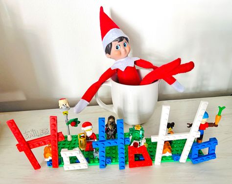 Elf On The Shelf And Lego Ideas, Elf Magnatiles, Elf Lego Ideas, Lego Elf On The Shelf Ideas, Elf On The Shelf Lego Ideas, Silent House, Elf On The Shelf Idea, Easy Elf On The Shelf, Farmhouse Gallery Wall