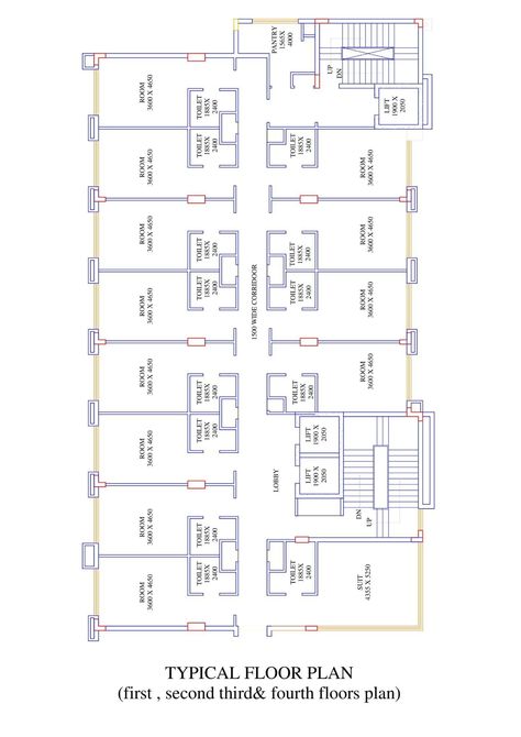 Hotel Layout Plan Floors, Hotel Floor Plan Layout, Hostel Design Plan, Hostel Layout, Bunker Floor Plans, Commercial Building Plan Layout, Hotel Building Plan, Hotel Plan Architecture Projects, Hotel Building Design