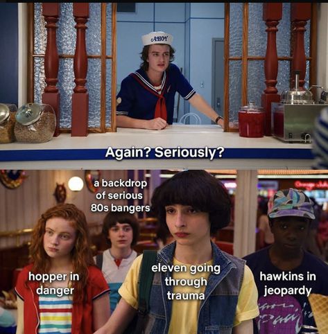 Stranger things season 4 meme Season 5 Stranger Things, Stranger Things Season 5, Stranger Things Theories, Stranger Things Season 1, Stranger Things Season 2, Stranger Things Season 4, Stranger Things Have Happened, Stranger Things Meme, Kindergarten First Day