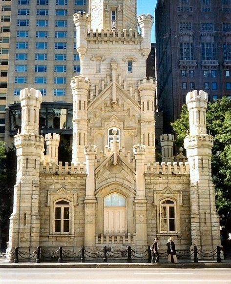 Chicago Historic Water Tower Chicago Sights, Great Chicago Fire, Chicago Water Tower, Chicago History Museum, Visit Chicago, City Gallery, Michigan Avenue, Chicago Sports, Travel Club