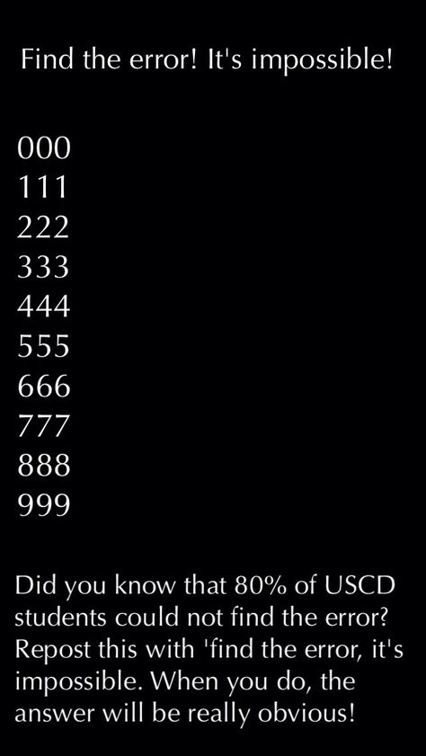 Find the error, it's impossible Impossible Riddles, Find The Error, Brain Teasers Riddles, Funny Mind Tricks, Weird Things, Mind Tricks, Happy Girl, Magic Tricks, Positive Mind