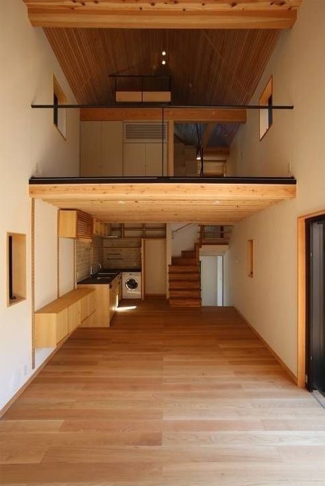 Apartemen Studio, Rustic Tiny House, Loft House Design, Tiny House Interior Design, Tiny House Loft, House Loft, Best Tiny House, Small Loft, Loft Interiors