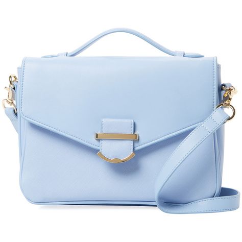 Cynthia Rowley Women's Hudson Small Crossbody - Light/Pastel Blue (260 MYR) ❤ liked on Polyvore featuring bags, handbags, shoulder bags, purses, bolsas, faux leather shoulder bag, blue purse, blue crossbody purse, handbags crossbody and crossbody purses Handbags Blue, Awesome Outfits, Faux Leather Purse, Faux Leather Handbag, Blue Handbags, Shoulder Strap Bag, Blue Purse, Purse Crossbody, Top Handle Handbags