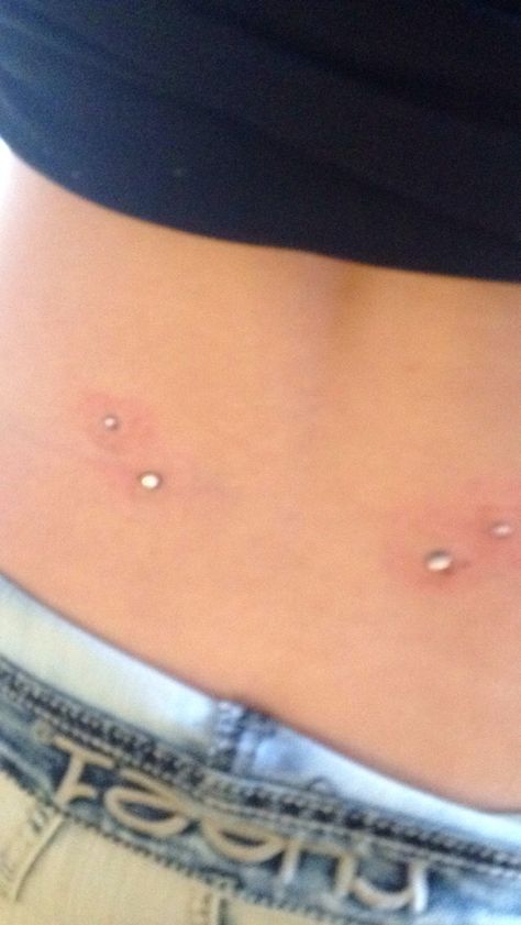 Back dermals Back Dermals, Back Dermal Piercing, Back Dimple, Back Dimple Piercings, Microdermal Piercing, Dimple Piercing, Back Piercings, Newborn Schedule, Pretty Ear Piercings