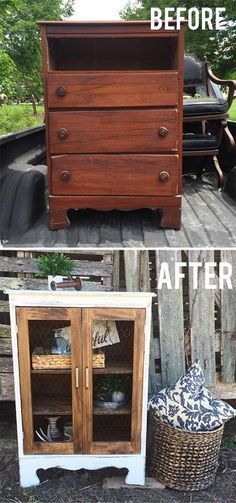 Diy Furniture Makeover Ideas, Muebles Shabby Chic, Pallet Sofa, Diy Furniture Renovation, Diy Makeover, Furniture Renovation, Furniture Hacks, Repurposed Furniture Diy, Makeover Ideas