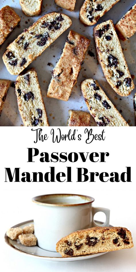 My Jewish Learning Recipes, Passover Mandel Bread, Mandela Bread, Jewish Recipes Traditional, Altar Corner, Passover Mandel Bread Recipe, Mandel Bread Recipe, Pesach Desserts, Passover Cookies