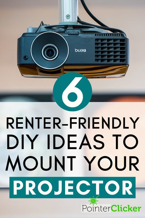 Transform your apartment into a home theater with these 6 renter-friendly DIY ideas to mount your projector. Discover innovative projector mount ideas for your bedroom or living room, and even on ceilings! Learn how to mount a projector with ease, enhancing your home entertainment center. Explore exciting projector placement ideas, adding a cinematic touch to your living space. Movie Projector Room Ideas, Diy Hidden Projector Screen, Renter Friendly Entertainment Center, Projector Holder Diy, Bedrooms With Projectors, Movie Room Ideas Small Home Theaters Diy, Hanging Projector From Ceiling, Projector Storage Ideas, Diy Movie Room Ideas