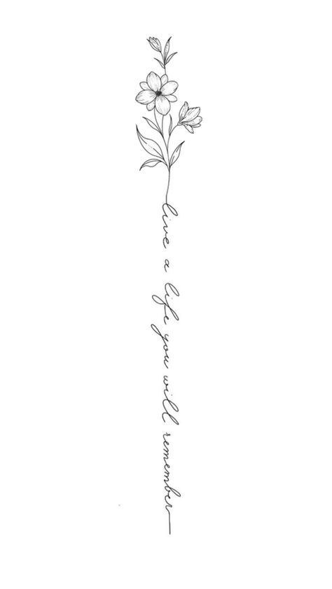 Quotes Spine Tattoos For Women, Lilies Spine Tattoo, Best Friend Spine Tattoos, Fine Line Spinal Tattoo, Spine Tattoo Quotes Inspiration Strength, October Spine Tattoo, Spine Tattoo Quotes With Flowers, Women Spine Tattoo Ideas Design, Women’s Back Tattoos Spine Flowers