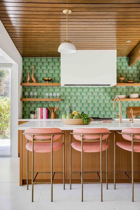 ELDORADO — Jen Samson Design Dreamy Kitchens, Mid Century Modern Kitchen, Colorful Chairs, The Unexpected, Simple House, Kitchen In, Dream Kitchen, Modern Kitchen Design, Palm Springs