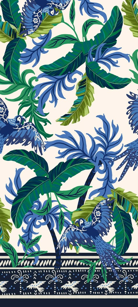 Textile Print | Design de estampas Araras on Behance Farm Wallpaper, Textile Pattern Design Fashion, Textile Design Pattern, Tropical Prints Pattern, Hd Flowers, Tropical Art Print, Fine Art Textiles, Textile Print, Textile Pattern Design