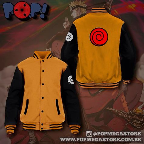 Naruto varsity jacket Men Fashion Casual Shirts, Varsity Jackets, Fire Force, Anime Collection, Letterman Jacket, Original Character, Dragon Ball Art, Mulan, Mens Fashion Casual