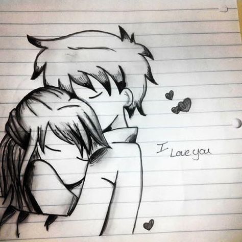 A Drawing, The Words, I Love You, Love You, I Love