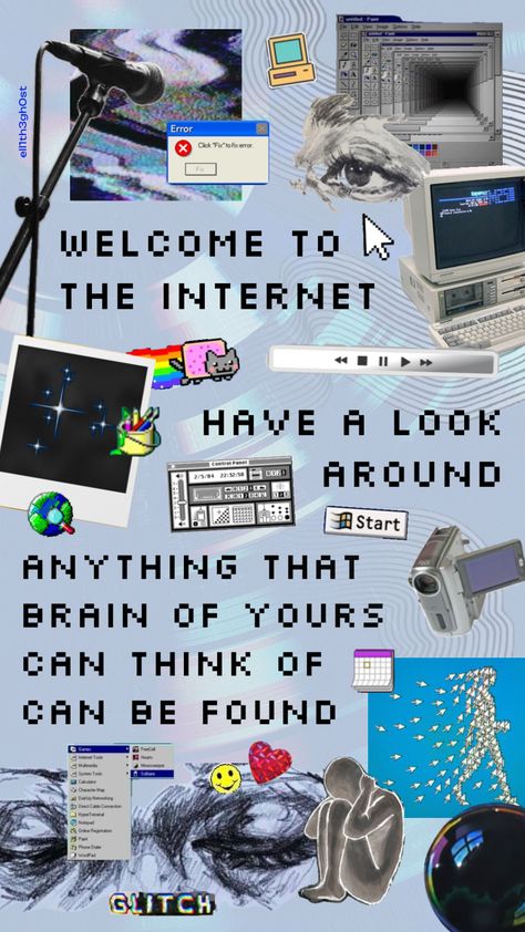 90s Webcore, Bo Burnham Lyrics, Internet Core, Welcome To The Internet, Im So Happy, Bo Burnham, You've Got Mail, Internet Speed, 5 Seconds Of Summer