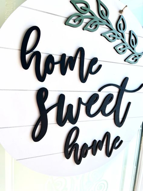 Home Sweet Home Sign Front Door Hanger Decorations 3D Home - Etsy Home Sign Front Door, Rustic Shiplap, Shiplap Wood, Home Sweet Home Sign, Front Door Hanger, Living Room Mantel, Home Decor Rustic, Home Sign, Home Sweet Home