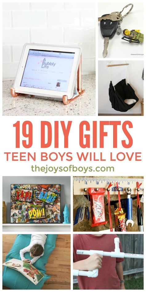 Teens are hard to buy for. These DIY gifts for teen boys are really great! #teen #gift #giftideas #GiftsforHim Art Projects For Teens, Boy Diy, Cousin Gifts, Gifts For Teen Boys, Diy Gifts For Kids, Crafts For Boys, Cadeau Diy, 3d Christmas, Homemade Christmas Gifts