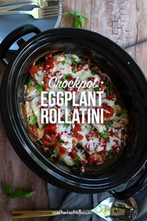 Crockpot Eggplant, The Family Freezer, Family Freezer, Eggplant Rollatini, Snacks Under 100 Calories, Spinach And Ricotta, Cheap Clean Eating, Healthy Sweet Snacks, Garden Vegetables