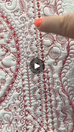 43K views · 2.4K reactions | More eye candy from the International Quilt Show in Houston Texas. “Redwork” by Yasuyo Kon. | By Helen Godden Quilts | Facebook Helen Godden, Crazy Quilt Templates, Quilt Show, Crazy Quilt, Quilt Design, Crazy Quilts, Houston Texas, Quilting Designs, Eye Candy