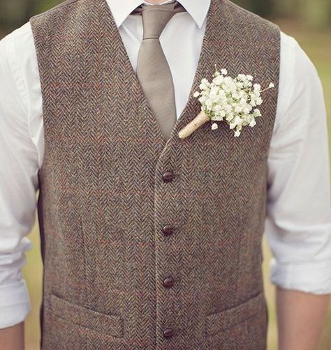 Brown Suit Vest, Men Wedding Attire Guest, Mens Tweed Vest, Country Farm Wedding, Groom Vest, Wedding Brown, Wedding Vest, Wedding Waistcoats, Khaki Vest