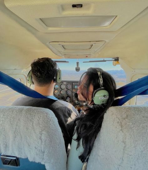 Pilot Flight Attendant Couple, Pilot Couple Aesthetic, Pilot Boyfriend Aesthetic, Couple Plane Aesthetic, Helicopter Date, Aviation Couple, Couple Travel Goals, Pilot Couple, Airplane Couple