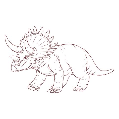 Dinosaur Drawing Triceratops, Simple Triceratops Drawing, Triceratops Tattoo Design, Triceratops Tattoo Outline, Triceratops Sketch, Draw Triceratops, Brontosaurus Drawing, Dinosaur Drawing Sketch, Triceratops Illustration