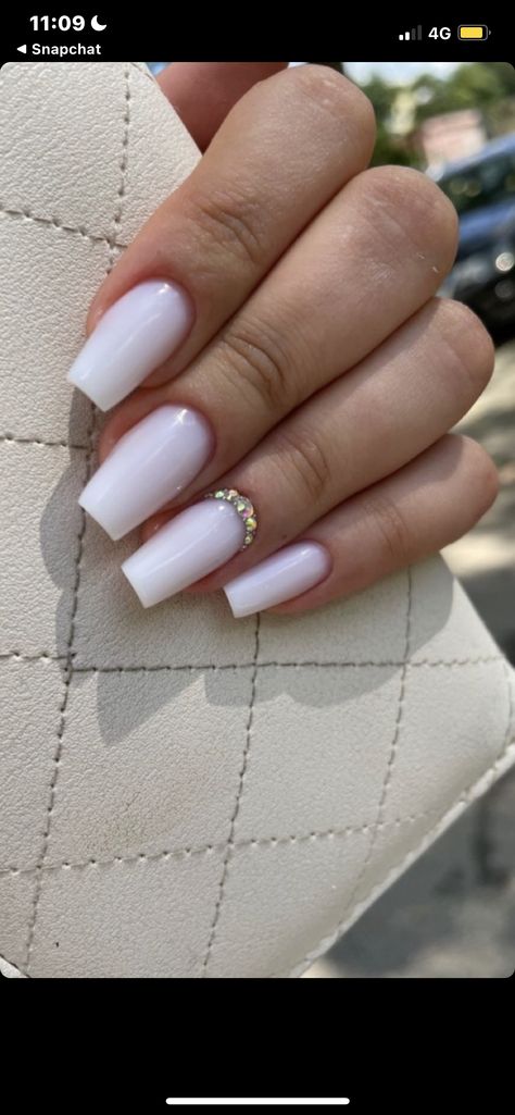 Milky Pink Nails, Pink Nails Opi, Kutek Disney, Milky Pink, Plain Nails, Simple Gel Nails, Summery Nails, Basic Nails, Cute Gel Nails