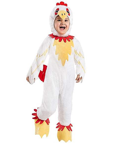 Toddler Faux Fur Chicken Costume with Sound - Spirithalloween.com Chicken Fancy Dress, Chicken Costume Kids, One Piece Costume, Cow Appreciation Day, Chicken Costume, Chicken Dance, Chicken Costumes, Onesie Costumes, Chicken Diy