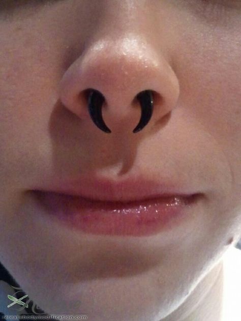 Stretched septum Emo Septum Piercing, 8 Gauge Septum, Gauged Septum Piercing, Small Stretched Septum, Stretched Septum Aesthetic, Stretched Septum Jewelry, Stretched Septum 10g, Septum Piercing Stretched, Cool Septum Piercing