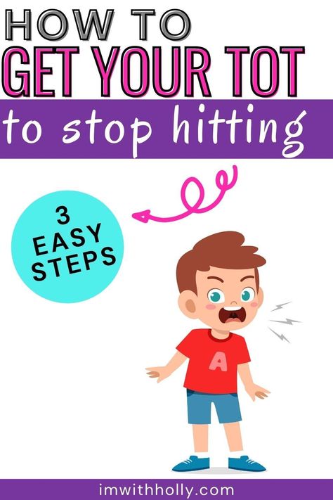 Toddlers hitting is a common problem that all parents have had to deal with. Luckily, there are 3 steps you can take in order to stop this behavior and make sure your toddler never hits again! Check out these tips below for more information on how to stop toddlers who hit. Toddler Hitting, Three Year Olds Behavior, How To Stop Toddlers From Biting, Two Year Old Tantrums Tips, Hitting Toddler, Parenting Challenge, Trouble Maker, Feeling Frustrated, Teaching Toddlers