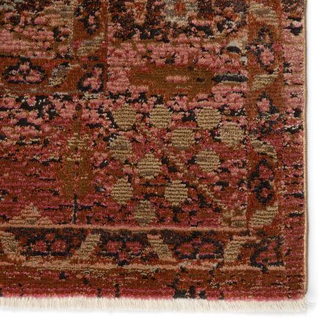 Jaipur Living Myriad 5 x 8 Pink/Rust Indoor Distressed/Overdyed Area Rug in the Rugs department at Lowes.com Rust Rug, Tan Rug, Jaipur Rugs, Solid Area Rugs, Synthetic Rugs, Turkish Design, Jaipur Living, Rug Direct, Burke Decor