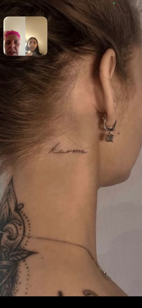 Ear Name Tattoos, Writing Behind Ear Tattoo, Name Tattoos For Women, Name Tattoos, The Ear, Ear Tattoo, Behind Ear Tattoo, Tattoos For Women, Writing