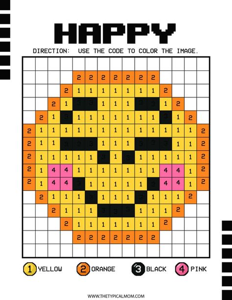 Pixel Coloring Pages, Pixel Art Emoji, Number Recognition Worksheets, Cute Pixel Art, Journaling 101, Emoji Coloring Pages, Coordinate Graphing, Mystery Pictures, Pixel Art Grid