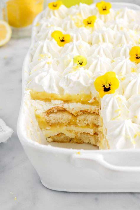 Lemon Ladyfinger Desserts, Lemoncello Tiramisu Trifle, Lemon Delight Recipe Amalfi, Lemon Tirimasu, Lemon Curd Tiramisu Recipe, Lemon Cello Recipe Desserts, Lemon Terimasu, Lemon Cello Tiramisu, Spring Lemon Desserts