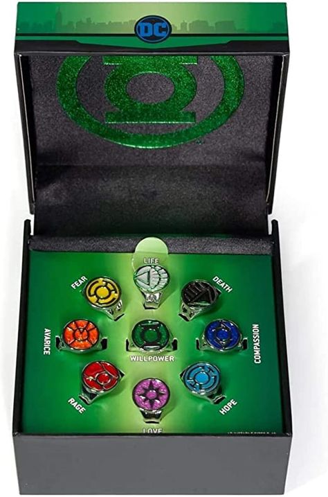 All Lantern Corps, Green Lantern Power Ring, Power Rings, Lantern Rings, Orange Lanterns, Yellow Lantern, Fandom Jewelry, Super Cool Stuff, Darkest Night