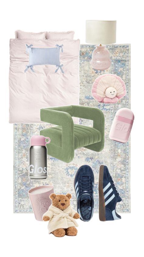 copenhagen girly chic girl room inspo jellycat adidas spezials glossier bedding carpet night lamp inspo Adidas Spezials, Dorm Inspo, Night Lamp, Girl Room, Room Inspo, Copenhagen, Carpet, Adidas