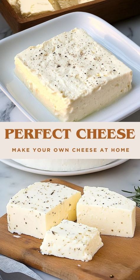 Only 2 Ingredients! Make Perfect Cheese in Just 6 Minutes Ingredients: 1.5 liters (about 6 1/3 cups) of milk (whole milk is best for creamier cheese) 2 tablespoons of apple cider vinegar 50 grams (about 3 1/2 tablespoons) of melted butter 1 tablespoon of Provencal herbs (optional) Salt to taste #Cheese #PerfectTaste Homemade Cream Cheese Recipe, Homestead Projects, Cheese Recipes Homemade, Cheese Making Recipes, Cheese At Home, Butter Making, Making Cheese, Carnivore Recipes, Diy Cheese