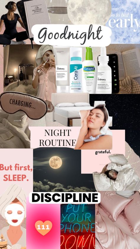 Night routine, early night, self-care, sleep x Early Night, Sleep Early, Night Routine, Self Care, Vision Board, Sleep