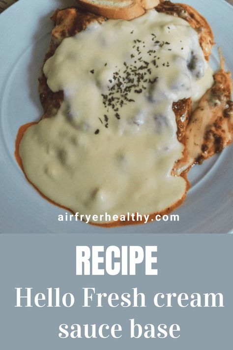 Hello Fresh Thanksgiving Recipes, Cream Sauce Base Recipe, Hello Fresh Cream Sauce Base Recipe, Copycat Hello Fresh Recipes, Hello Fresh Copycat Recipes, Cream Sauce Base, White Cream Sauce, Recipes With Fish Sauce, Danish Recipe