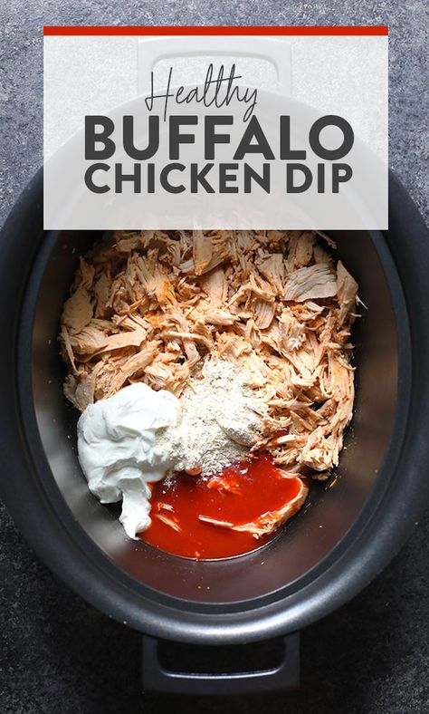 Chicken Dips Crockpot, Slow Cooker Dip Recipes, Crockpot Buffalo Chicken Dip, Chicken Wing Dip, Healthy Buffalo Chicken Dip, Dip Recipes Hot, Buffalo Chicken Dip Crock Pot, Crockpot Buffalo Chicken, Buffalo Chicken Dip Easy