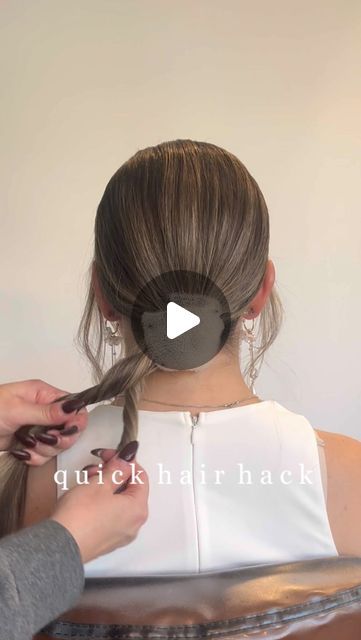 Hair Extensions | Braids | Updos | Education | MI📍 on Instagram: "Key takeaways from this low bun hair hack - the last one is my fav 👇🏼  ◾️This hack can actually be achieved at any height of base - low, mid, high or to the side ◾️Creating a Rope Braid will allow dimension, softness and hold  ◾️Folding up the hair will help you cut time vs trying to loop the hair, one section at a time  ◾️This look can be achieved as both a textured or polished hair design ◾️Secure with bobby pins for hold, and jumbo pins if having a lot of hair ◾️Because this is such a quick technique, it’s a great option for someone wanting a hair change from ceremony to reception  Is this a technique you would try? Let me know in the comments!  @caidycreate #caidycreate   #caidymariebeauty #updoartist #updotutorials # How To Do A Hair Clip Updo, Easy Updo With Clip In Extensions, Side Hair Bun, Hair Bun Using Clip, Low Bun With Hair Clips, Bun Hack With Claw Clip, Side Bun Updo, Polished Hair, Rope Braid