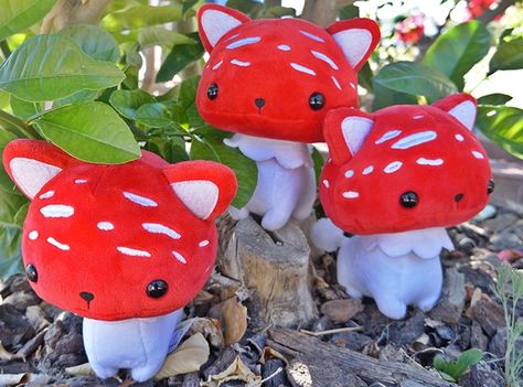 Cat Mushroom, Mushroom Plush, Piskel Art, Handmade Plushies, A Cute Cat, Kawaii Toys, New Character, Kawaii Plush, Kawaii Plushies