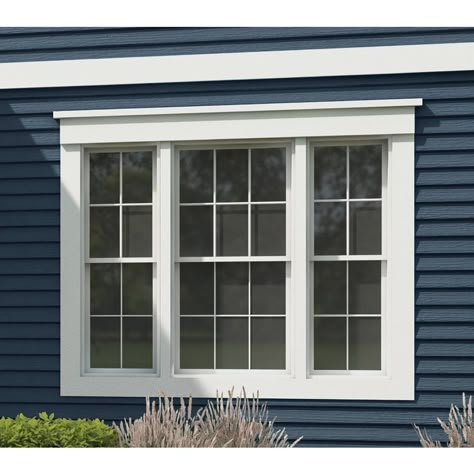 Exterior Window Trim Ideas On Vinyl, Craftsman Exterior Window Trim, Outdoor Window Trim, Exterior Window Molding, Exterior Window Trim Ideas, Exterior Window Trim, Exterior Window, Window Trim Exterior, House Trim