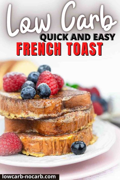 Our Keto French Toast Recipe done in less than 5 minutes with proper French Brioche Toast Bread is a perfectly fluffy, rich, sweet, and high in protein Breakfast choice. Fully Low Carb, Grain-Free, Gluten-Free, and Diabetic Friendly, this Low Carb French Toast will be loved by the whole family. Keto Stuffed French Toast, High In Protein Breakfast, Keto French Toast Sticks, Brioche Toast, Keto French Toast, Low Carb Paleo Recipes, French Brioche, Best Keto Breakfast, Easy French Toast Recipe