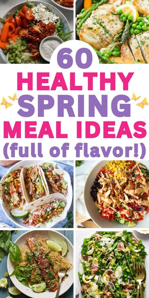 light meals for dinner easy recipes Spring Meal Prep Ideas, Easy Spring Meal Ideas, Easy Healthy Spring Dinner Recipes, Spring Lunch Recipes, April Dinner Ideas, Spring Casserole Recipes, Spring Menu Ideas, Dinner Ideas Spring, Easy Spring Dinner Recipes