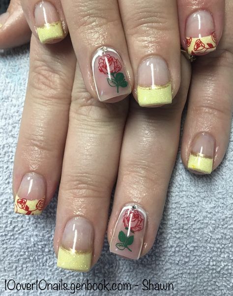 Belle’s Crown, Disney Nails Beauty And The Beast, Beauty And The Beast Themed Nails, Beauty And The Beast Nails Simple, Beauty And The Beast Wedding Nails, Beauty And The Beast Inspired Nails, Beauty And The Beast Nails Acrylic, Beauty And The Beast Nails Designs, Belle Nails Disney