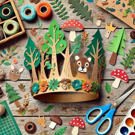 School Kids Crafts, Autumn Crafts, Cardboard Crafts, Preschool Art, Toddler Crafts, Art Activities, Kids Art Projects, Craft Activities, Creative Crafts