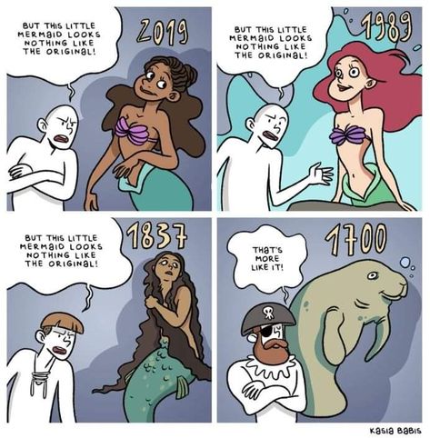 Funny Horror, Disney Jokes, Disney Funny, Cute Comics, Disney And Dreamworks, Really Funny Memes, Little Mermaid, Comic Strip, Disney Art