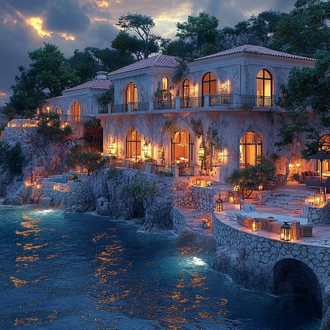 Immerse in the splendor of a Neo-Mediterranean mansion on the Greek Islands, 10,000 sqft. AI magic and vibrant color grading capture Mediterranean elegance against panoramic ocean views. Let this AI art fuel your oceanfront dreams and desire for a heavenly Greek Islands escape. Can you feel the ocean breeze or the golden hour's warmth? Share your thoughts below! 🏖️🏛️ #DreamHomeInspiration #LuxuryInteriors #NeoMediterraneanStyle #GreekIslands #LuxuryLiving #LuxuryDesign #LuxuryLifestyle #HomeGoals #InspiringHomes #LuxuryTravel #OceanfrontLuxury Greek Mansion, Mediterranean Mansion, Greek Isles, Dream Life House, Fantasy Homes, Homes Decor, Ocean Breeze, Ocean Views, Color Grading